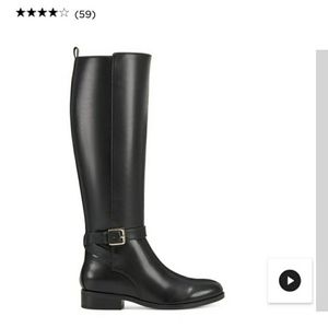 Nine West Giana Wide Calf Black Boots